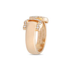 Cartier // Double C 18K Rose Gold Diamond Ring // Ring Size: 5 // Estate