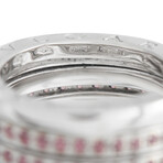 Bulgari // B.Zero1 18K White Gold + Pink Sapphire Ring // Ring Size: 6 // Estate