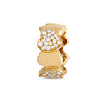 Fred of Paris // 18K Yellow Gold + Diamond Heart Ring // Ring Size: 5 // Estate