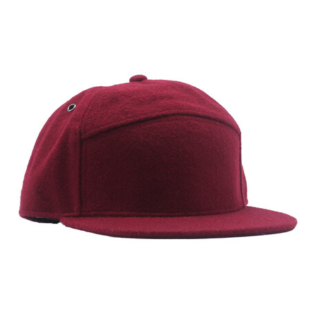 Raster Wool Cap // Burgundy