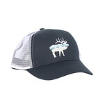Elk Trucker Hat // Navy + White