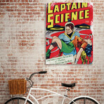 Torn Comic Book Cover // Retro // Science Hero // Vintage (10"H x 8"W x 0.2"D)