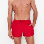 Classic Short Swim Trunks // Red (XL)