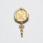 Byzantine Gold Coin Pendant With the True Cross // 610-641 AD
