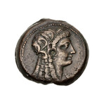Large Egyptian Coin // Cleopatra as Isis // 163-145 BC