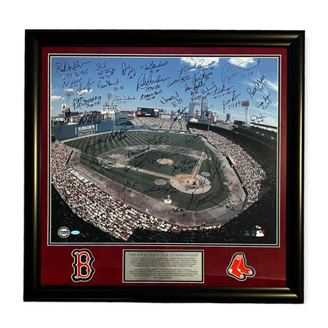 The Evolution To A Championship // Boston Red Sox // 40+ Signatures + Framed + Inscriptions // Limited Edition #1/36
