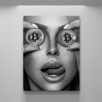 Bitcoin Eyes (12"W x 18"H x 1.5"D)