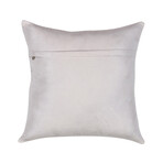 Cowhide Stripe Pillow // Silver (Style 1)