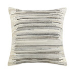Cowhide Decorative Throw Pillow // Ivory (Style 1)