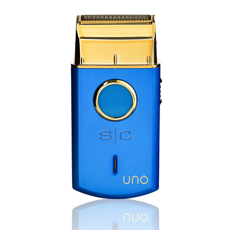 Uno // Travel Sized Rechargeable Single Foil Shaver // Blue