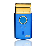 Uno // Travel Sized Rechargeable Single Foil Shaver // Blue