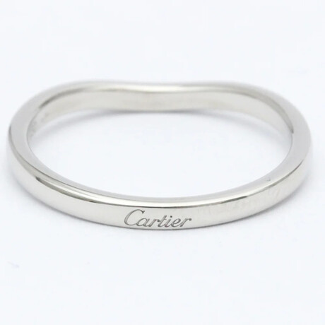 Cartier // Platinum Ballerina Curb Ring // Ring Size: 8 // Store Display