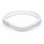Cartier // Platinum Ballerina Half Diamond Wedding Ring // Ring Size: 5.75 // Store Display