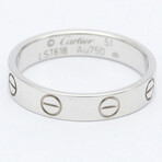 Cartier // 18k White Gold Love Mini Love Ring // Ring Size: 5.75 // Store Display