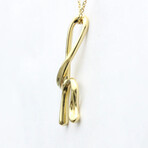 Tiffany & Co. // 18k Yellow Gold Initial Necklace // 14.56" // Store Display