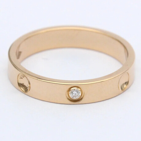 Louis Vuitton // 18k Rose Gold Alliance Emplant Diamond Ring // Ring Size: 6.5 // Store Display
