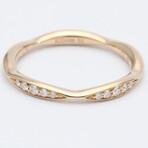 Chanel 18k Rose Gold Half Eternity Diamond Ring // Ring Size: 5.5 // Store Display