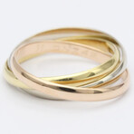 Cartier // 18k Rose Gold + 18k White Gold + 18k Yellow Gold Trinity Ring // Ring Size: 8.25 // Store Display