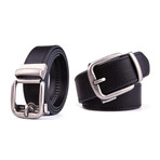 Leather Rachet Casual Belt // Black (32/34)