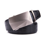 Clay Ratchet Dress Belt + Click Sliding Buckle // Black
