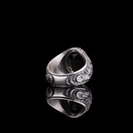Victorian Engraved Smoky Quartz Ring (6)