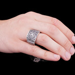 Classy Ring with Lab Diamonds (8.5)