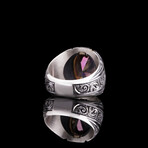 Mystic Topaz Ring with Gold Plated Setting (8)