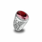 Red Cubic Zirconia Ring (6.5)