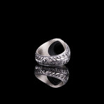 Faceted Black Stone Ring (7)