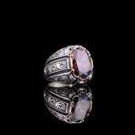 Mystic Topaz Ring with Gold Plated Setting (7)