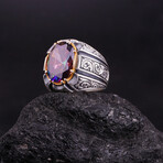 Mystic Topaz Ring with Gold Plated Setting (6.5)
