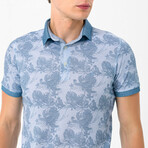 Yair Short Sleeve Polo Shirt // Blue (S)