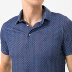 Noe Short Sleeve Polo Shirt // Navy (S)