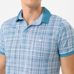 Jesus Short Sleeve Polo Shirt // Turquoise (S)