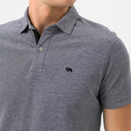 Simon Short Sleeve Polo Shirt // Black (S)