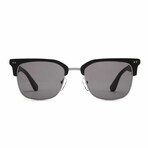 Men's 100 Club Sunglasses // Matte Black + Brushed Gunmetal + Gray
