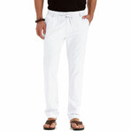 Tailored Lounge Pants // White (L)