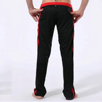Contrast Stripe Sweatpants // Black + White (XL)