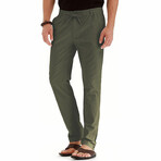 Tailored Lounge Pants // Green (L)