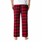 Checked Pajama Pants // Red + Black (S)