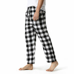 Checked Pajama Pants // Black + White (XL)