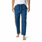 Plaid Pajama Pants // Blue + Navy (XL)