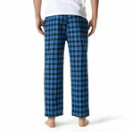 Plaid Pajama Pants // Blue + Navy (XL)