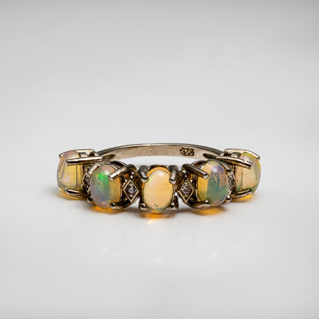 Genuine Ethiopian Fire Opal Ring // 3.4g