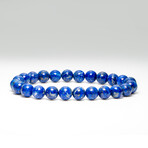 Genuine Lapis Lazuli Beaded Stretch Bracelet