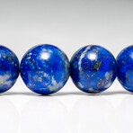 Genuine Lapis Lazuli Beaded Stretch Bracelet