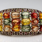 Genuine Multicolor Sapphire Ring