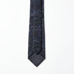 Melange Paisley Tie // Blue + Green