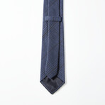 Melange Plaid Tie // Blue + Gray