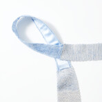 Silk + Linen Textured Knit Tie // Sky Blue